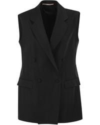 Tagliatore - Double-Breasted Linen Waistcoat - Lyst
