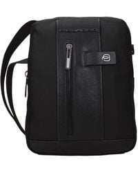 Piquadro - Borse A Tracolla Uomo Tessuto Nero - Lyst