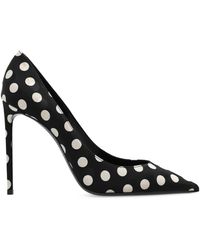 Saint Laurent - Zoè satin pumps - Lyst