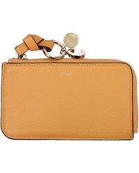 Chloé - Chloé Dames 's Munt Pocket Lederen Oranje/abrikoos - Lyst