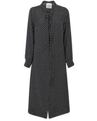 CRI.DA - Polka Dot Silk Midi Dress - Lyst