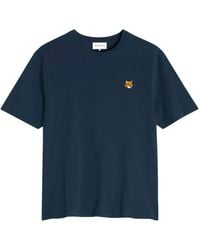 Maison Kitsuné - Fox Head Cotton T Shirt - Lyst