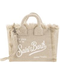 Mc2 Saint Barth - Linen Mini Vanity Bag - Lyst