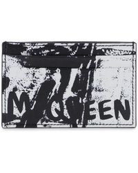 Alexander McQueen - Graffiti -kaarthouder - Lyst