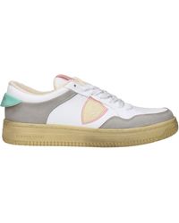 Philippe Model - Sneakers de modelo Philippe Lyon Cuero para mujer White/Green Agua - Lyst