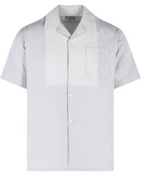 Maison Margiela - Cotton Shirt With Bowling Collar - Lyst