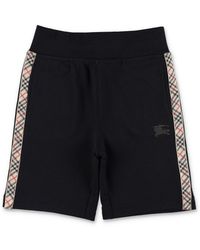 Burberry - Korte Broek Zwart - Lyst
