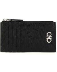 Ferragamo - Salvatore Leather Gancini Card Holder - Lyst