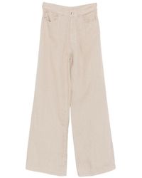 Emporio Armani - Linen Trousers - Lyst