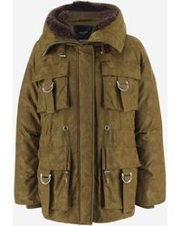 Pinko - Nylon Jas Met Capuchon - Lyst