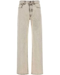 Miu Miu - Ivory Denim Jeans - Lyst