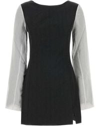 Our Legacy - Embroidered Twill Mini Dress - Lyst