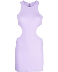 Reina Olga - Cut-Out Detail Short Dress - Lyst