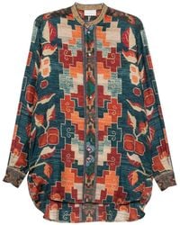 Pierre Louis Mascia - Printed Silk Shirt - Lyst