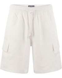 Vilebrequin - Linen Cargo Bermuda Shorts - Lyst
