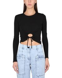 Proenza Schouler - Proenza Schouler Label Circular Cut Crepe Tank Top - Lyst