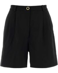 Alessandra Rich - Stretch Crepe Bermuda Shorts - Lyst