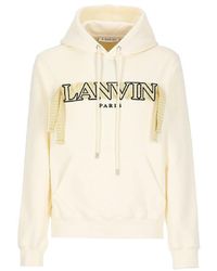 Lanvin - Cotton Logo Sweatshirt - Lyst