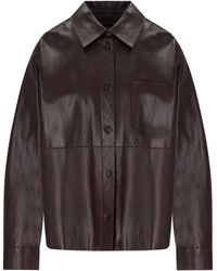 Weekend by Maxmara - Scatola Burgundy Shirt Jacket - Lyst