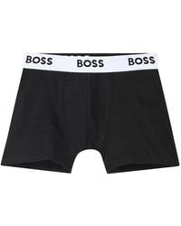 BOSS - Boxer Con Banda Logata - Lyst