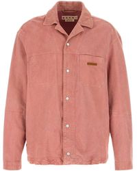 Marni - Suede Shirt - Lyst