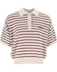ROTATE BIRGER CHRISTENSEN - Loose-Fit Knit Polo Shirt - Lyst