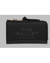 Marc Jacobs - The Wallet Leather Zip Wallet - Lyst