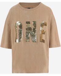 ONE TEE - Cotton T Shirt With Logo - Lyst