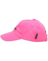 Palm Angels - Logo Baseball Cap Fuchsia Fluo Zwart - Lyst