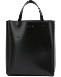 Marni - Borsa Museo Piccola In Pelle Nera - Lyst