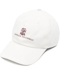 Brunello Cucinelli - Embroidered Logo Baseball Hat - Lyst