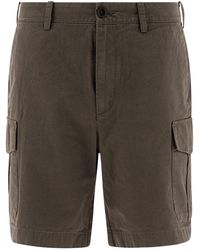 Vince - Cotton And Linen Cargo Shorts - Lyst