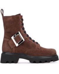Roger Vivier - Viv Rangers Lace-Up Bootie 20 - Lyst
