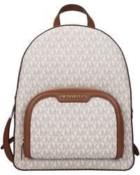 Michael Kors - Beige Fabric Backpack - Lyst