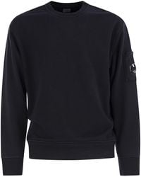 C.P. Company - Cotton Sweatshirt Met Lens - Lyst