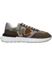 Philippe Model - Green Fabric Sneakers - Lyst