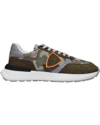 Philippe Model - Sneakers Antibes Man Fabric Green/gray - Lyst