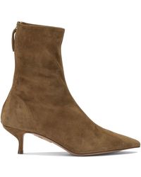 Aquazzura - "Montmartre 50Mm" Ankle Boots With Zipper - Lyst