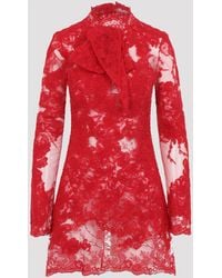 Ermanno Scervino - Scarlet Lace Mini Dress - Lyst