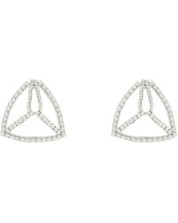 Area - 'crystal Pyramid' Earrings - Lyst