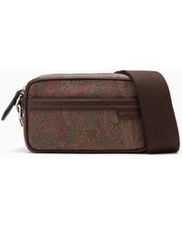 Etro - Paisley Mini Bag In Coated Canvas - Lyst