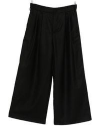 Susanne Bommer - Wool Wide Leg Trousers - Lyst