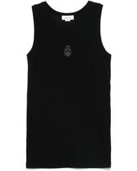 McQueen - Tanktop Met Geborduurde Doodskop - Lyst