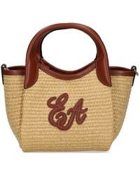 Emporio Armani - Small Straw Tote Bag - Lyst