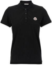 Moncler - Logo Patch Polo Shirt - Lyst