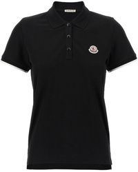 Moncler - Logo Patch Polo Shirt - Lyst