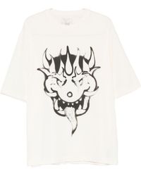 Y-3 - Printed Cotton T Shirt - Lyst