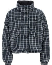 Miu Miu - Checks Mock Collar Jacket - Lyst