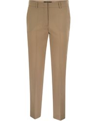 Weekend by Maxmara - Canon Wool Cigarette Trousers - Lyst