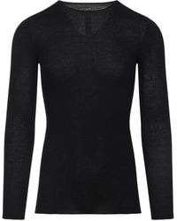 Rick Owens - Geribbeld Wollen Trui - Lyst